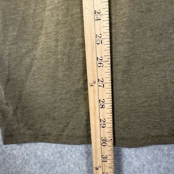 Brand New Lucky Brand Venice Burnout Men's XXL 2XL Light Brown T-Shirt Buttoned - Picture 6 of 8